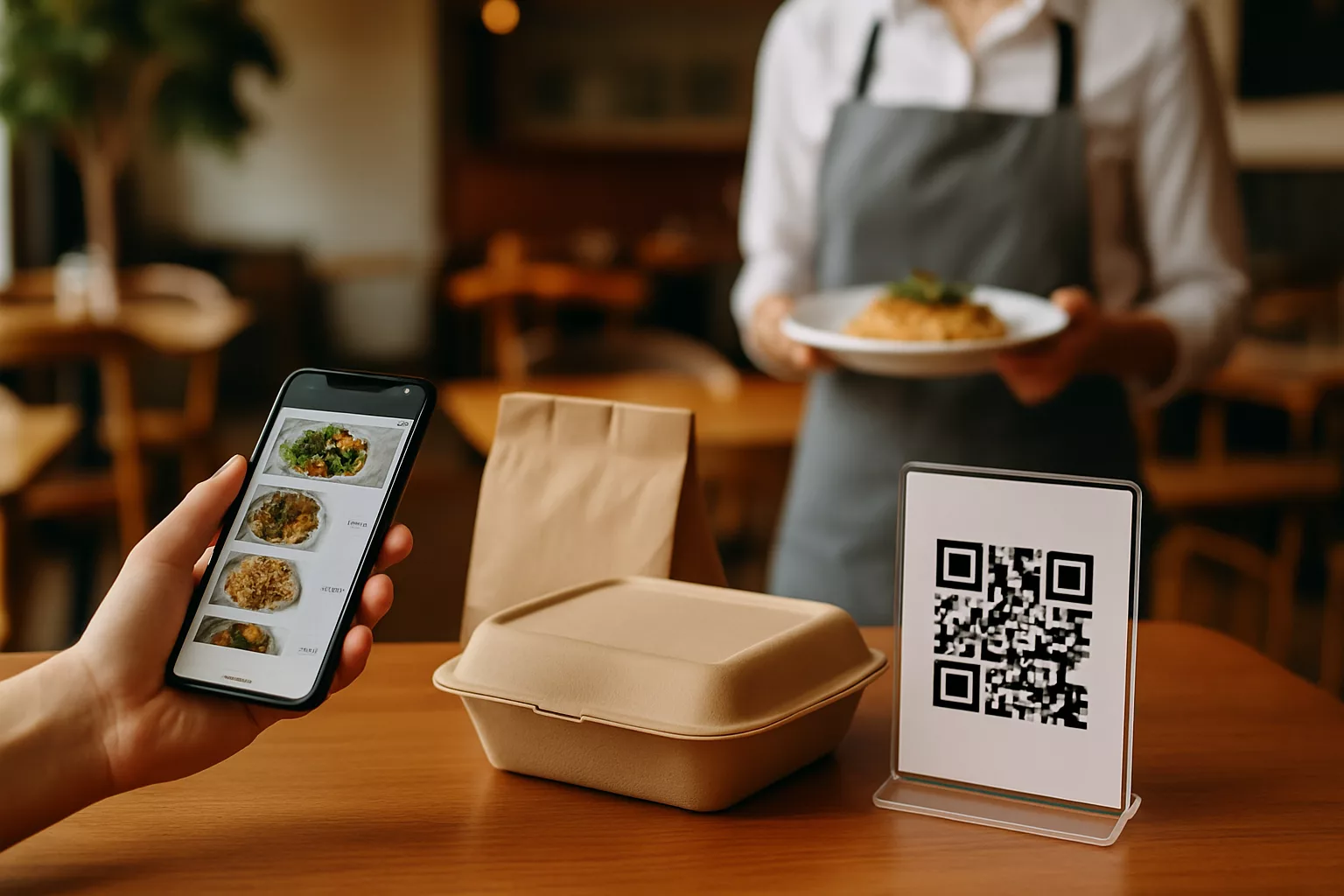 Vente à emporter sans plateformes : solution 0€ et QR code