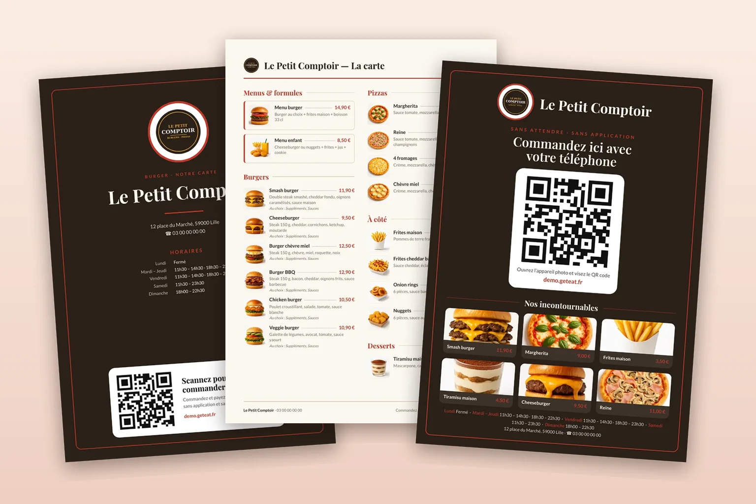 Menu de restaurant en PDF : créer une carte à imprimer qui fait vendre